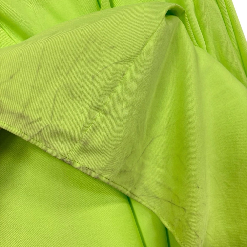 MARA HOFFMAN Naliyah V-Neck Maxi Dress Chartreuse Neon Green Bell Sleeve Size 16 - Picture 11 of 11